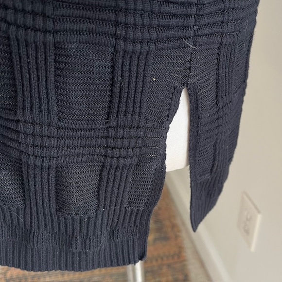 Pendleton Womens Black Cotton Blend Boat Neck  3/4 Sleeves Pullover Sweater - Picture 6 of 8